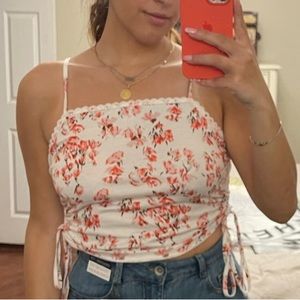 pink floral top